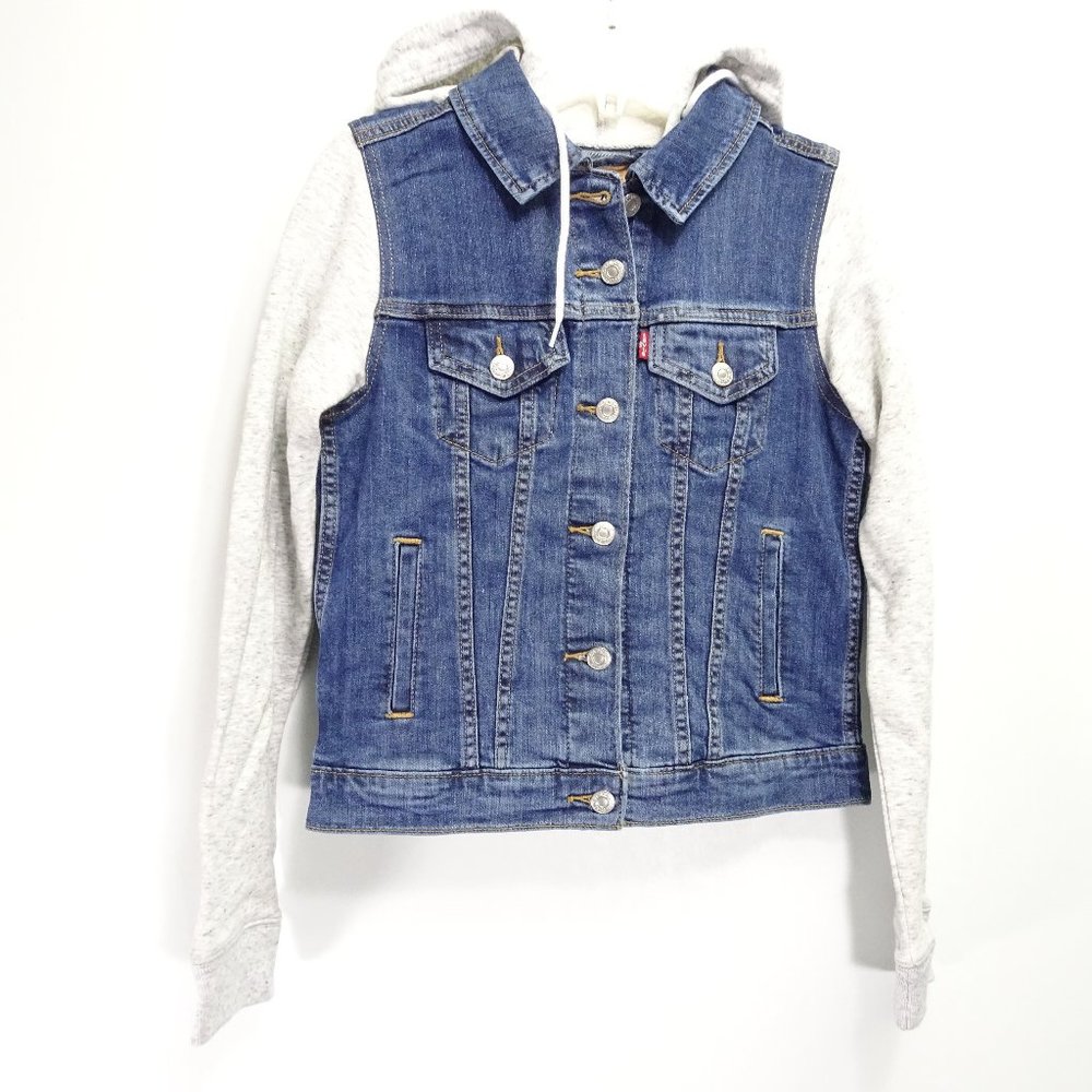 New Levi's Womens Hybrid Blue Trucker Jacket XS